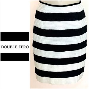 NWOT Double Zero Striped Pencil Skirt